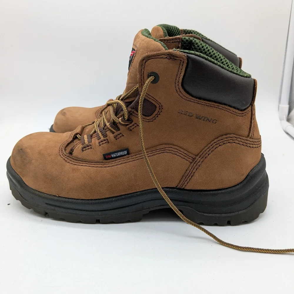 Red Wing Waterproof King Toe Steel Work Boots Model 2340 Women’s Size 7.5 D A061 - Picture 5 of 16